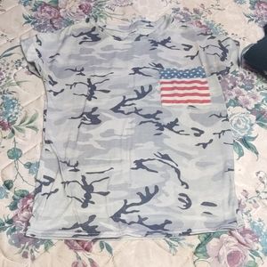 Camo flag shirt